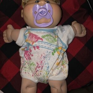 Cabbage Patch Kids Doll with Colorful Outfit And Pacifier